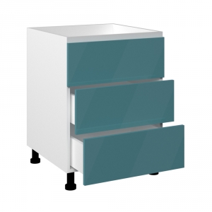 Tủ bếp dưới 3 hộc kéo, Acrylic - 600x620x820