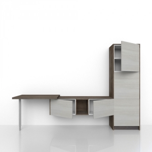 Tủ tivi kết hợp bàn Melamine