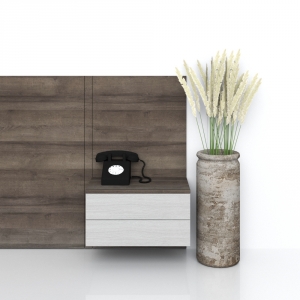 Tab đầu giường, Melamine