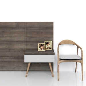 Tab đầu giường, Melamine